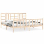 vidaXL Cadre de lit sans matelas 200x200 cm bois massif de pin