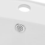 vidaXL Meuble de salle de bain en deux pièces Céramique Chêne