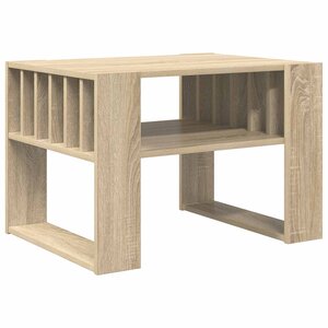 vidaXL Table basse Chêne Sonoma 66 x 49 5 x 45 cm Bois d'ingénierie