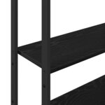 vidaXL Bibliothèque Chêne noir 60 x 24 x 161 cm Bois d'ingénierie