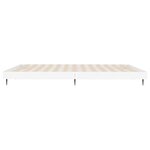 vidaXL Cadre de lit sans matelas blanc 120x200 cm bois ingénierie