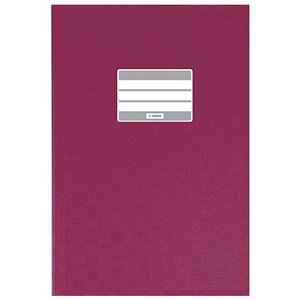 1x protège-cahiers  format A4  en PP  couverture bordeaux HERMA
