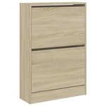 vidaXL Armoire à chaussures chêne sonoma 60x21x87 5 cm bois ingénierie