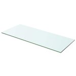 vidaXL Panneaux d'étagère 2 Pièces Verre Transparent 60x20 cm