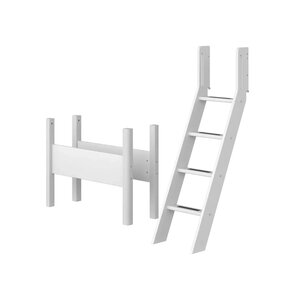 Flexa WHITE Kit echelle inclinee et pieds pour lit sureleve Blanc