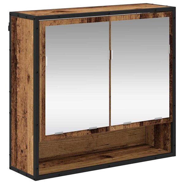 vidaXL Armoire Miroir de Salle de Bain Bois ancien 65 x 20 x 60 cm