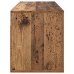 vidaXL Meuble TV mural Montage mural Bois Ancien 100 x 34 5 x 40 cm
