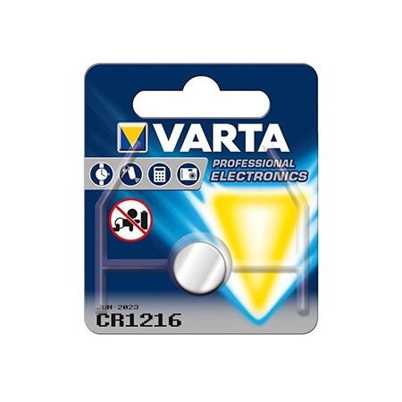 pile bouton lithium 'Electronics', CR1216, 3 Volt VARTA