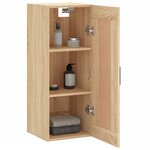 vidaXL Armoire murale chêne sonoma 34 5x34x90 cm bois d'ingénierie