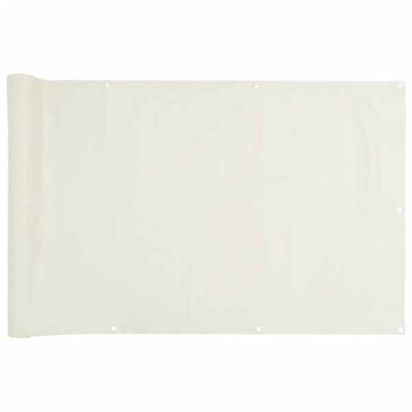 vidaXL Écran d'intimité de balcon blanc 300x75 cm PVC