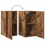 vidaXL Meubles TV 2 Pièces vieux bois 30 5x30x60 cm bois d'ingénierie