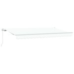 vidaXL Auvent Rétractable Blanc 400 x 200 cm Polyester et Aluminium