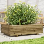 vidaXL Jardinière 90x60x26 5 cm bois de pin imprégné