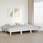 VidaXL Cadre de lit familial sans matelas blanc 240x200 cm