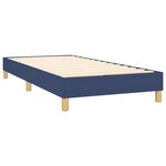 vidaXL Sommier à lattes de lit avec matelas LED Bleu 100x200 cm Tissu