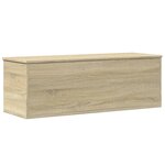 vidaXL Boîte de rangement chêne sonoma 102x35x35 cm bois d'ingénierie