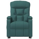 vidaXL Fauteuil de massage Vert foncé Tissu