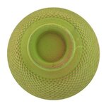Porte-encens coupelle en fonte zen vert et doré