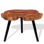 vidaXL Table basse Bois d'acacia massif (55-60) x 40 cm