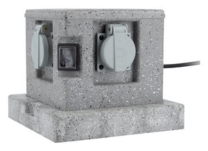 Borne jardin IP44 4 x 16A + 2 interrupteurs câble H07RN-F 3G1 5mm² 4 5mètres - ZENITECH