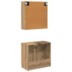 vidaXL Ensemble de Meubles de Salle de Bain avec porte Chêne artisanal