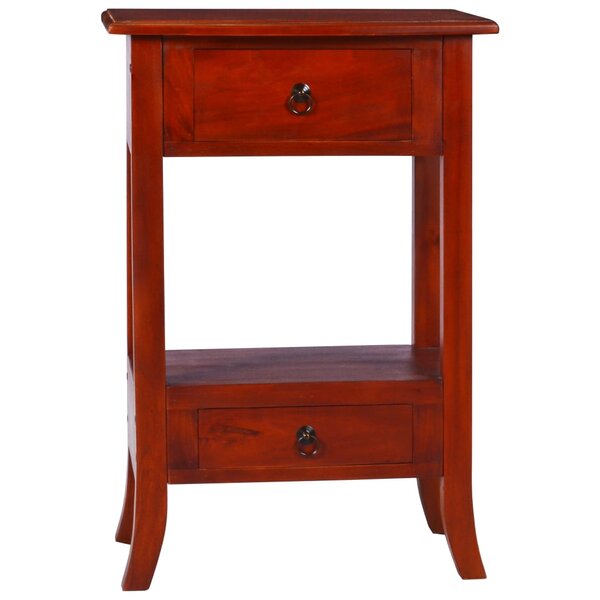vidaXL Table console Marron classique 50x30x75 cm Bois d'acajou solide