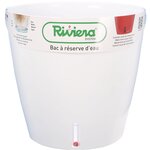 RIVIERA Pot rond Eva New en plastique - Ø 46 cm - 49 L - Blanc