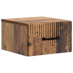 vidaXL Cabinet de chevet mural Bois ancien 34 5 x 33 x 20 cm