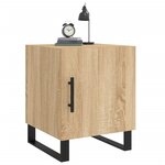 vidaXL Tables de chevet 2 Pièces chêne sonoma 40x40x50 cm bois ingénierie