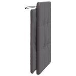vidaXL Coussin de tête de lit gris 90 cm similicuir