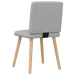 vidaXL Chaises à manger lot de 6 gris nuage tissu