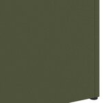 vidaXL Porte-parapluie Vert olive 28 x 12 x 41 cm Acier