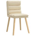 vidaXL Chaises à manger lot de 6 crème tissu