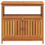 vidaXL Table console de jardin 80x35x75 cm bois massif d'acacia
