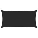vidaXL Voile d'ombrage 160 g/m² Noir 4x7 m PEHD