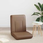 vidaXL Fauteuil de sol ajustable Cappuccino Simili cuir