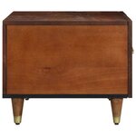 vidaXL Table basse marron miel 80 x 50 x 40 cm bois de manguier massif