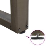 vidaXL Pieds de table à manger en forme de V 2 pièces acier naturel 100 x (72-73 3) cm