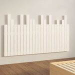 vidaXL Tête de lit murale Blanc 146 5x3x80 cm Bois massif de pin