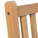 vidaXL Chaises de jardin lot de 4 avec coussins vert vif Bois de teck