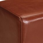 vidaXL Banc cheval d'arçon vintage Cuir véritable de chèvre