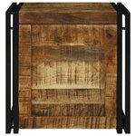 vidaXL Boîte de Rangement 50 x 50 x 50 cm bois de manguier brut