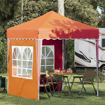 vidaXL Tente de fête pop-up 195 x 195 x 245 cm Orange Tissu Oxford