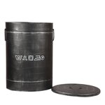 LABEL51 Panier à linge 40x40x58 cm L Noir antique