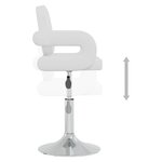 vidaXL Chaises pivotantes à manger lot de 4 Blanc Similicuir
