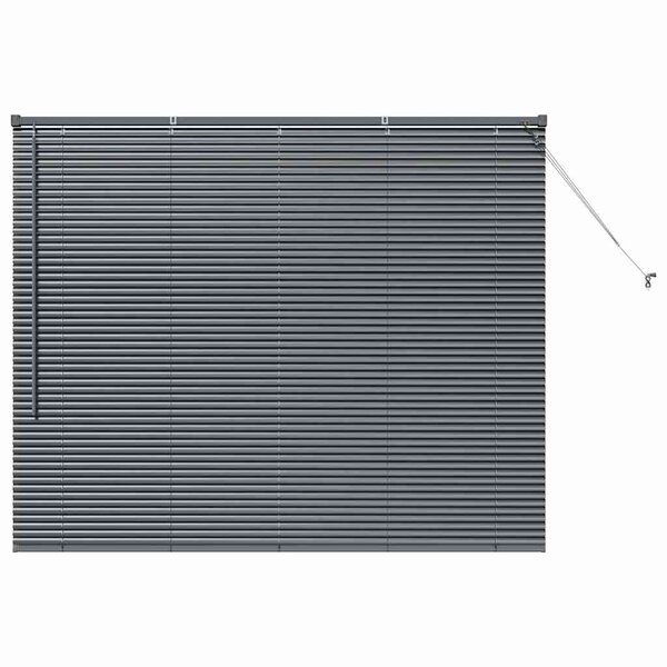 vidaXL Stores vénitiens Gris foncé 130 x 155 cm Aluminium