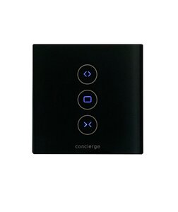 Concierge montmartre - interrupteur noir anthracite connecté au wi-fi (pilotage de volets roulants motorisés)