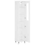 vidaXL Buffet haut Blanc 34 5x34x180 cm Bois d'ingénierie
