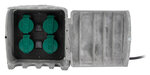 Bloc pierre 4X16A+2 inter 1 5M gris - ZENITECH