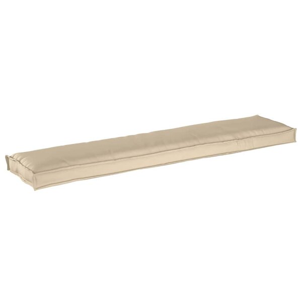 vidaXL Coussin de palette Beige 180 x 40 x 8 cm Tissu Oxford